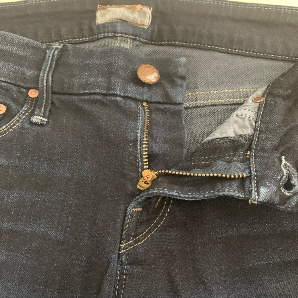 Mother The Looker Crop Coffee, Tea or Me Wash Jeans Size 25 - Picture 3 of 11